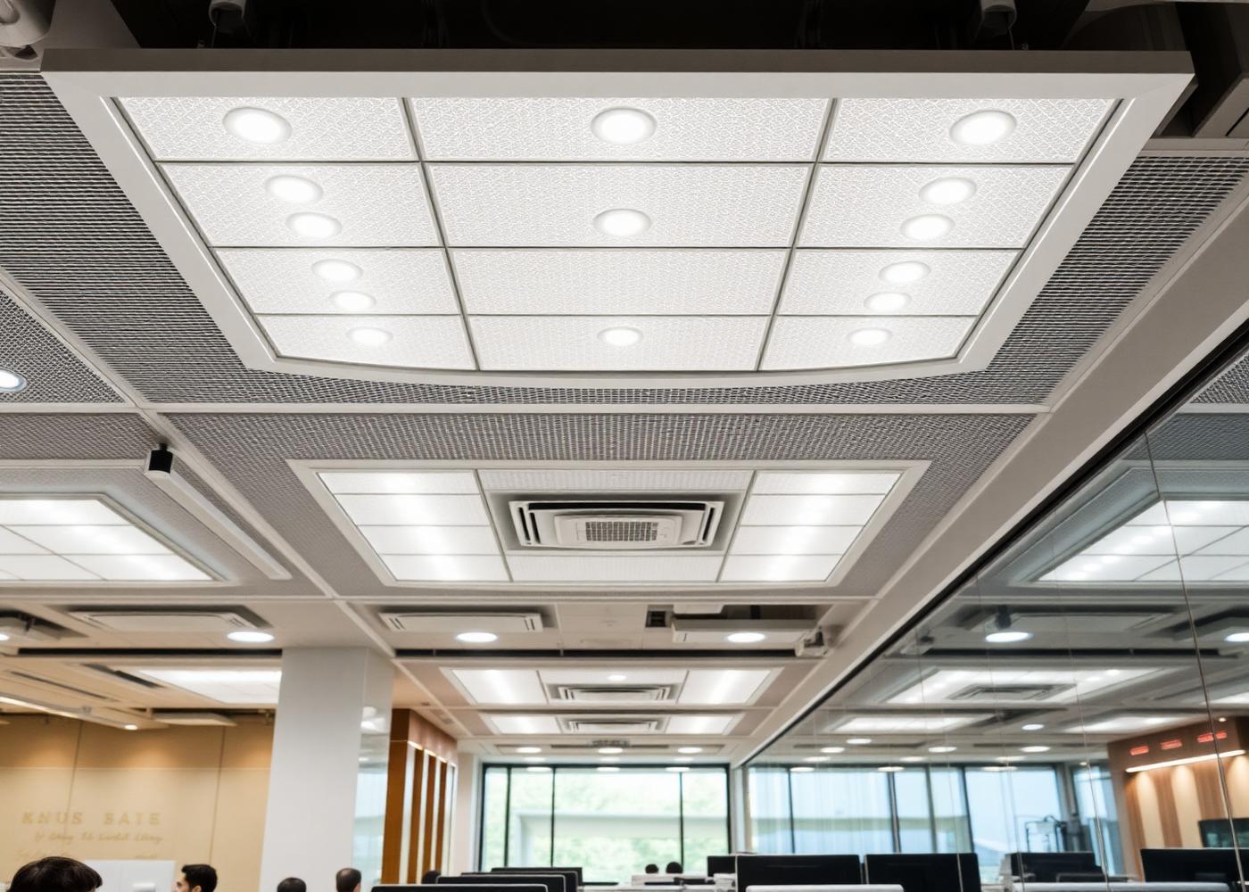 Commercial office with premium LED lighting installation